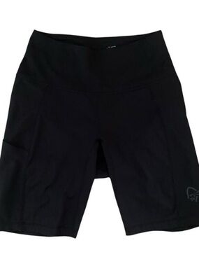 Norrøna Women’s XS Black Compression Trail Running Bike Shorts Pockets